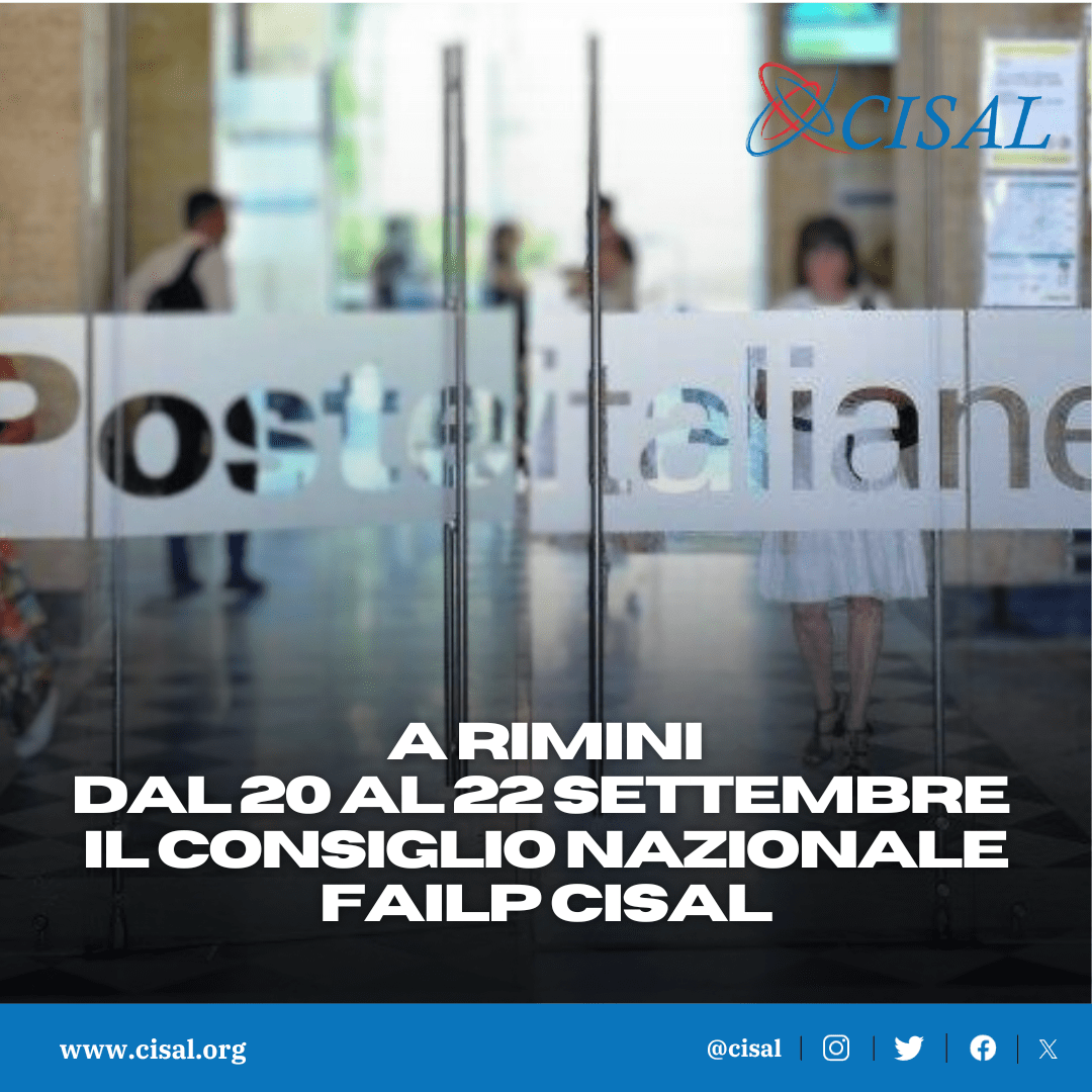 Copertina dell'articolo: Dal 20 al 22 settembre a Rimini il Consiglio Nazionale Failp Cisal